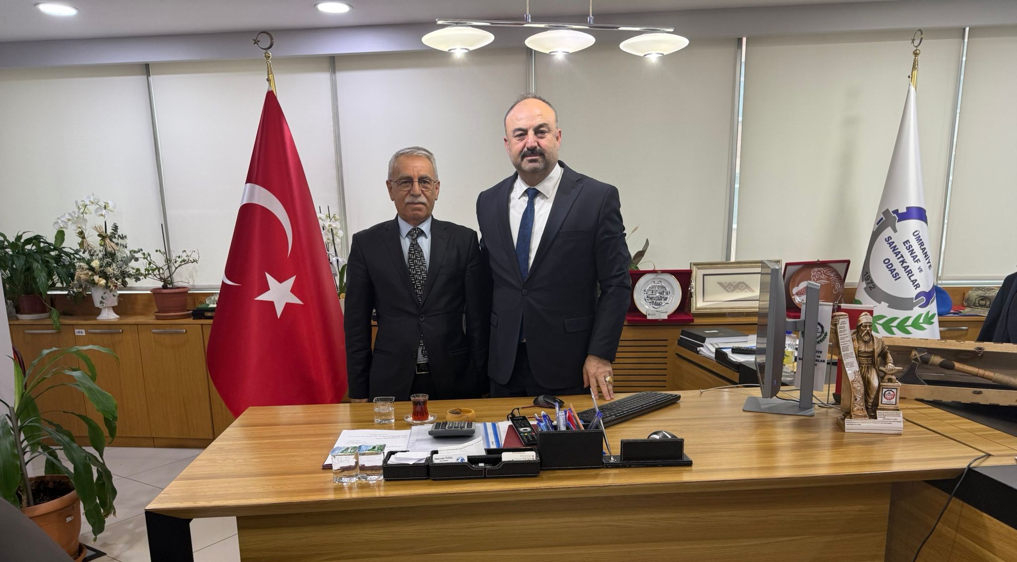 UEB Genel Başkanı Mehmet Özdil, UEB Elazığ İl Şube Başkanı Mehmet Çete’yi Ağırladı