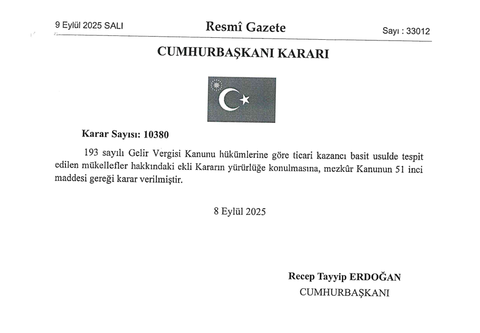 15.12.2025 TARİHLİ BASİT USUL HAKKINDAKİ GENELGE 