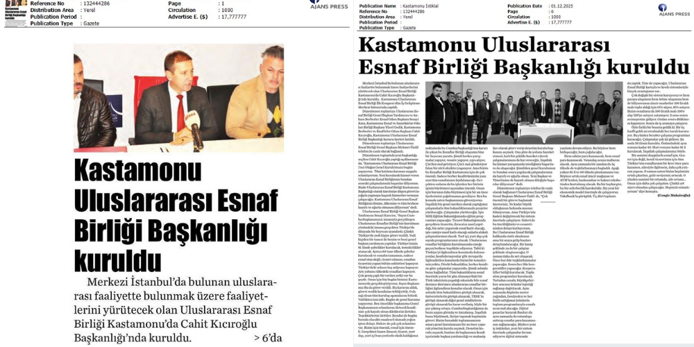 Mehmet Özdil’in Liderliğinde UEB Kastamonu’da Teşkilatlandı: Şube Başkanlığına Cahit Kıcıroğlu Getirildi